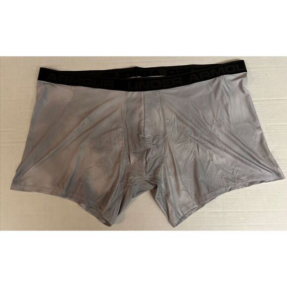 Under Armour Big & Tall 1 Pair Men's Sz 5XL Gray Boxer Brief - Picture 2 of 8